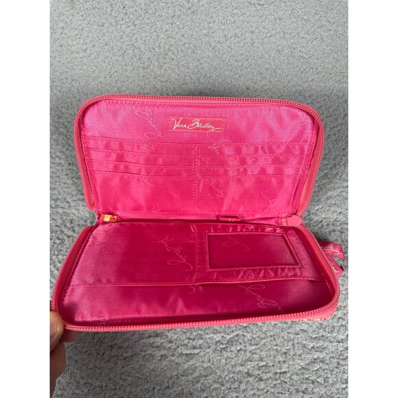 Vera Bradley Sherbet Zip Around Quilted Wallet - Picture 2 of 5